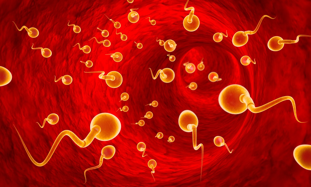 žlté spermie červené čierne