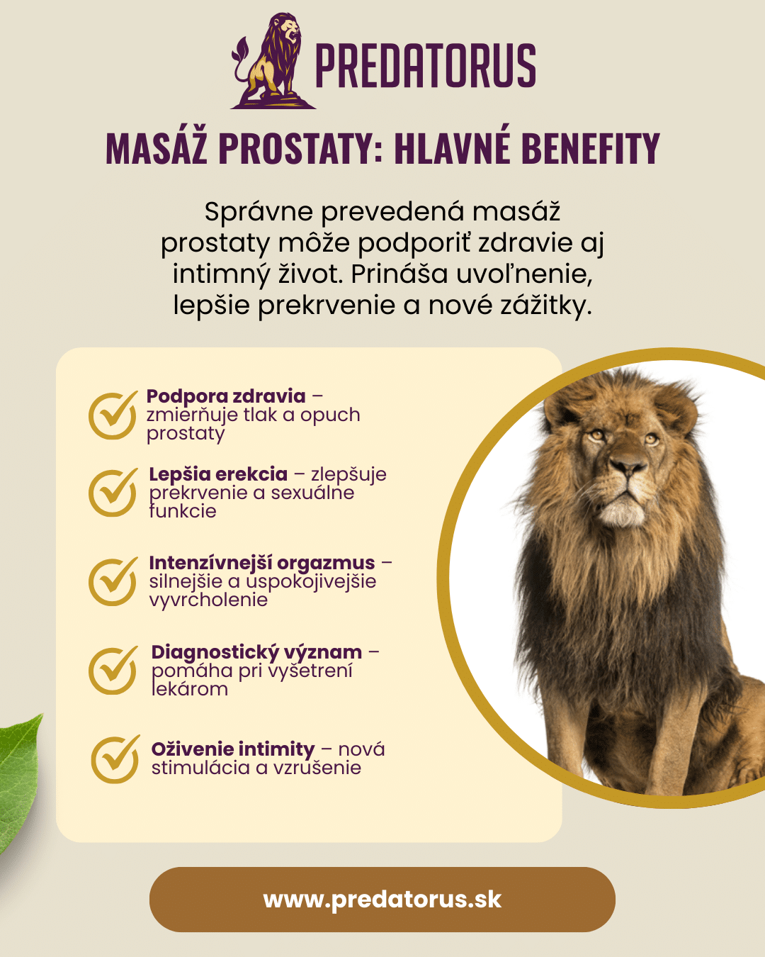 Infografika: Výhody masáže prostaty pre mužov